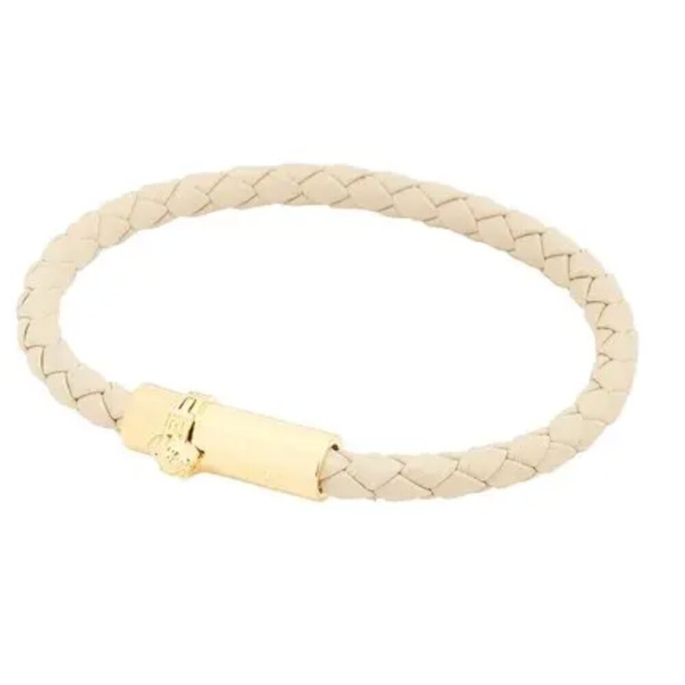 Versace Leather and Brass Medusa Head Cuff Bracelet, size Medium or Large - Picture 11 of 14